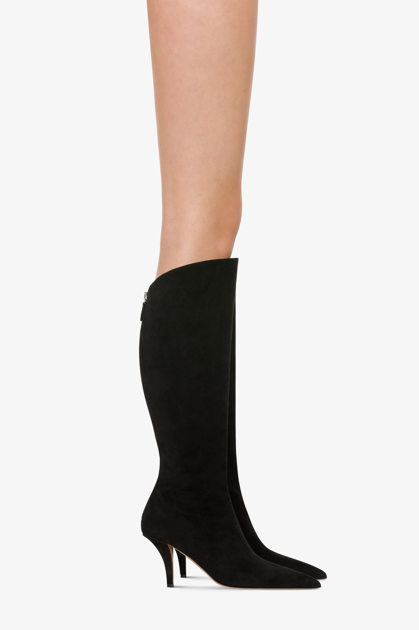 Bottes en cuir suede noir