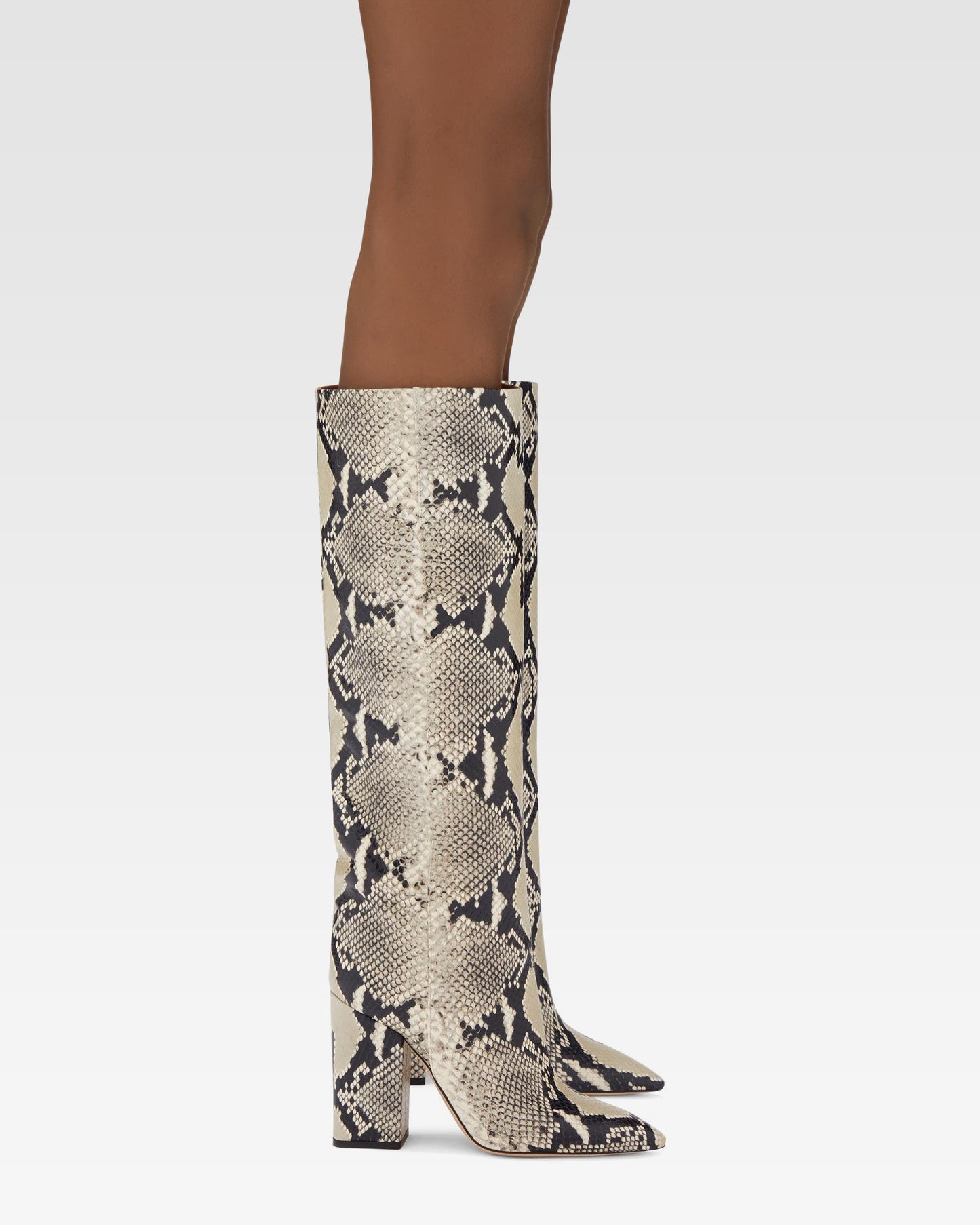 Printed phyton leather boots Paris Texas – Paris Texas US