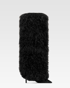 Stivali in mongolian fur nero