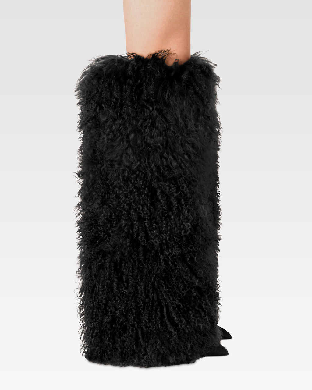 Stivali in mongolian fur nero