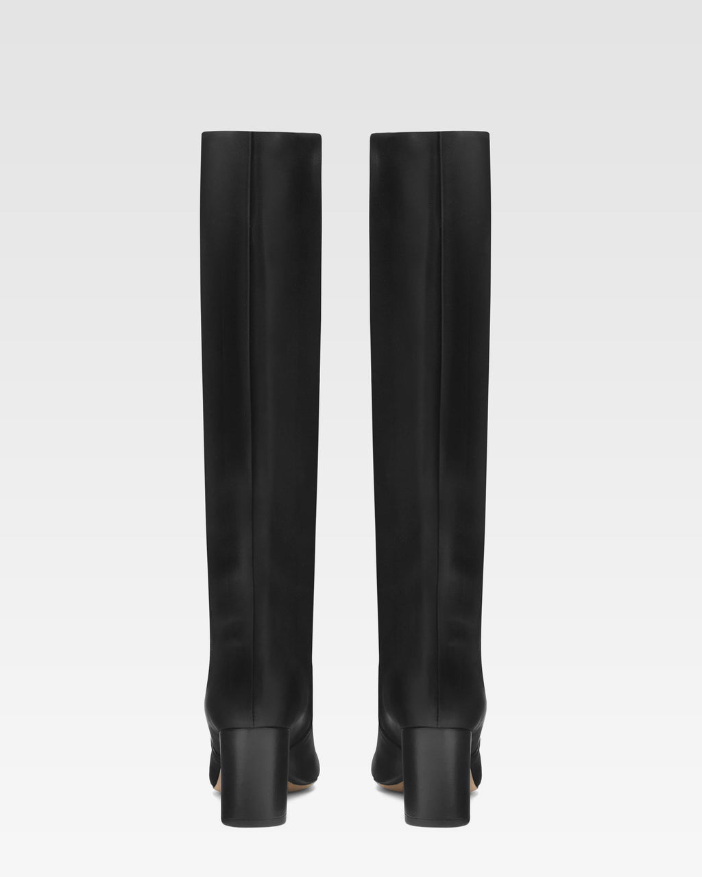 Black nappa leather heel 70 boots