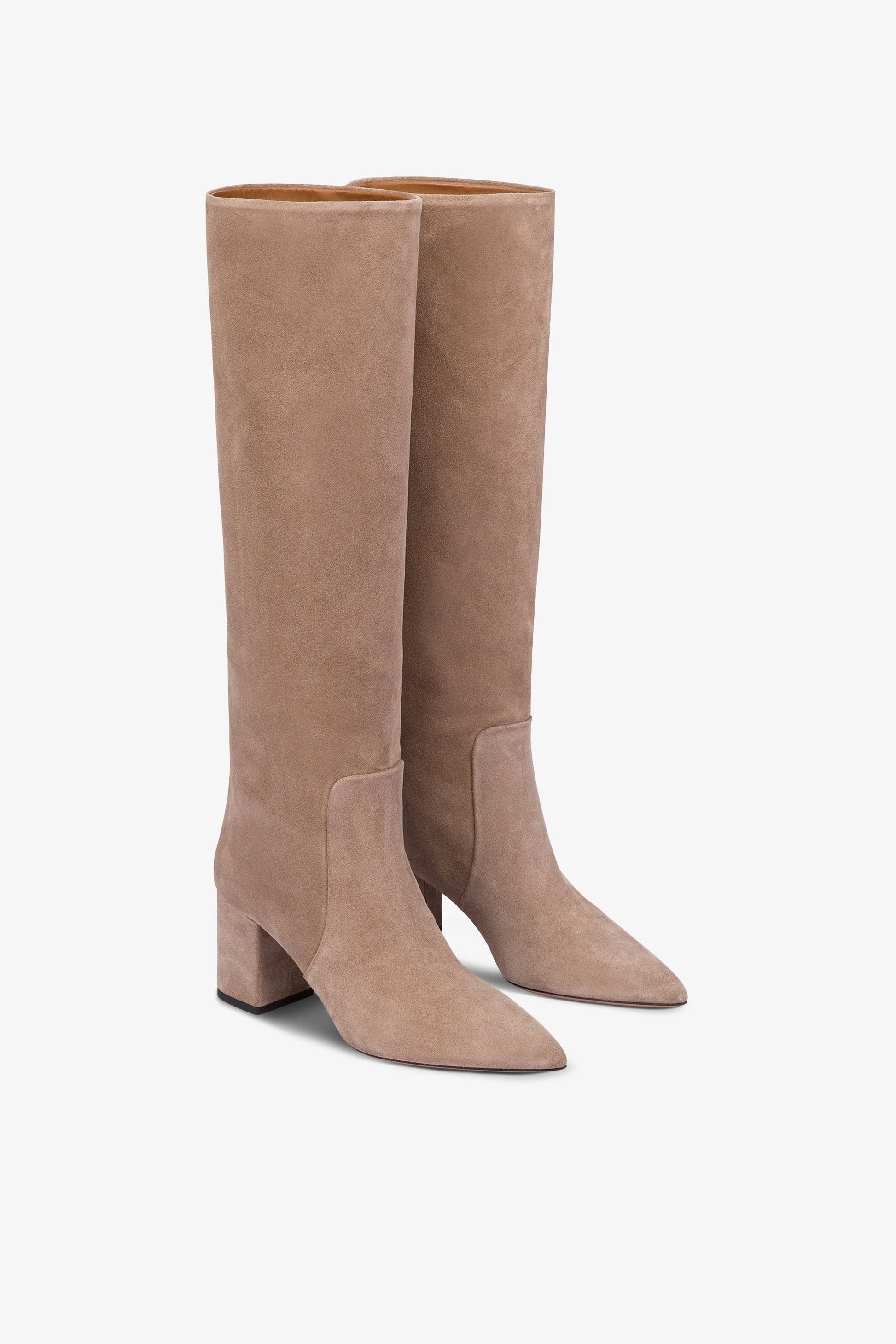 Bottes a hauteur de genou en cuir suede de koala souple