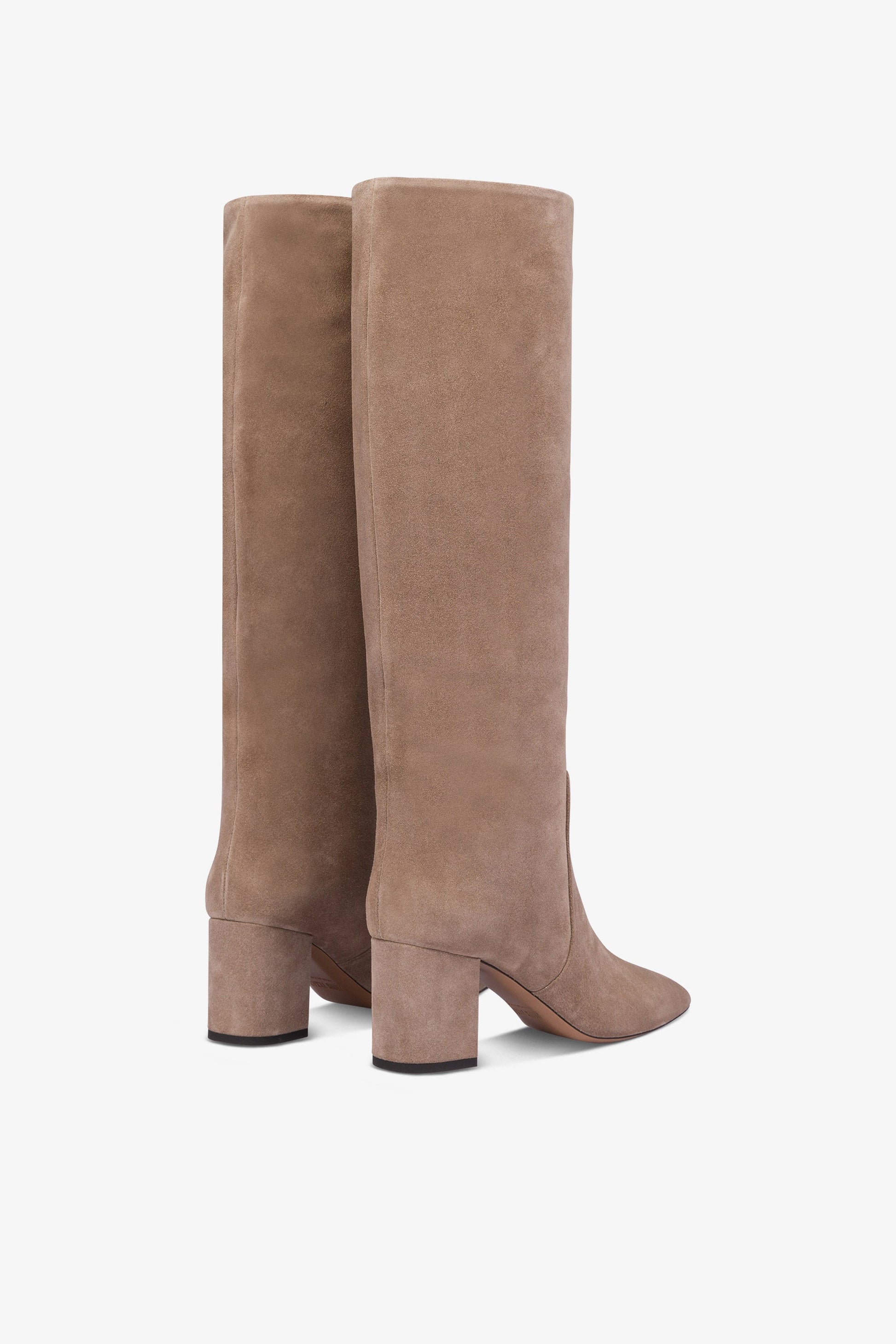 Bottes a hauteur de genou en cuir suede de koala souple