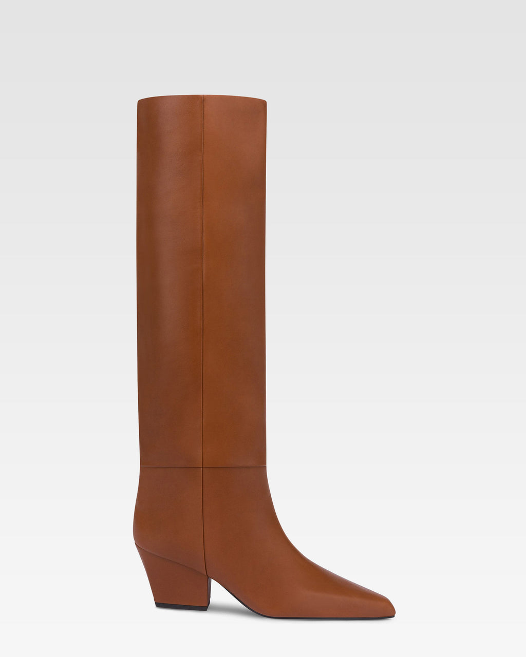 Bottes en cuir de veau couleur marron