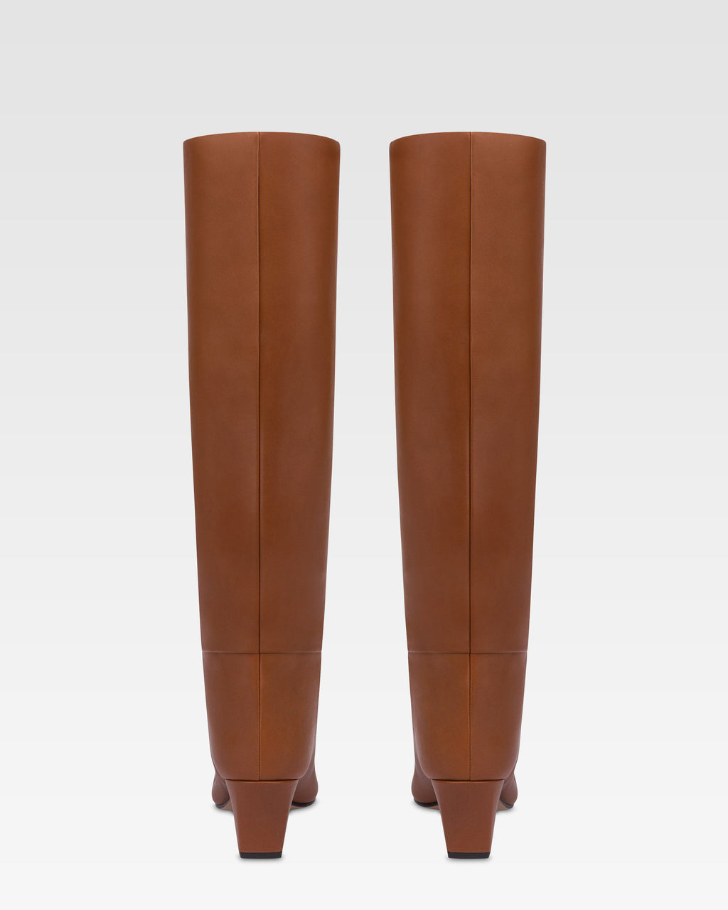 Bottes en cuir de veau couleur marron