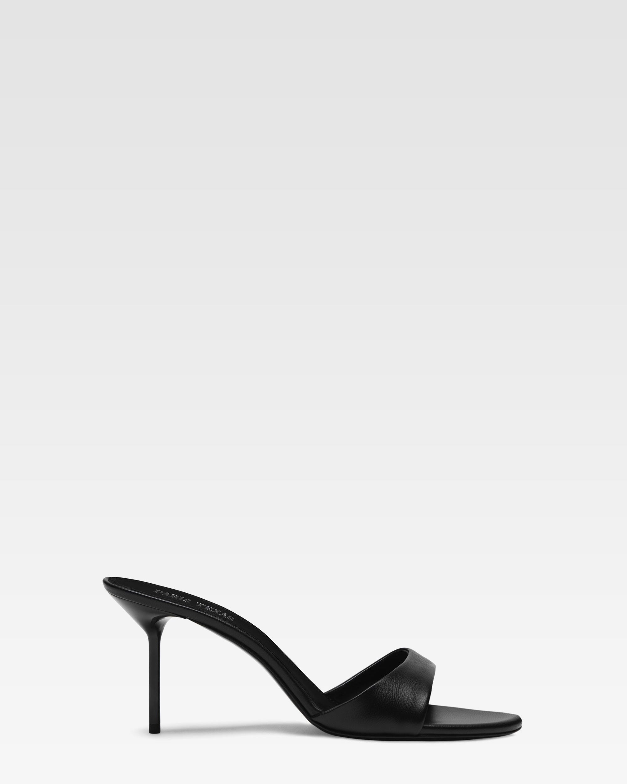 Mule in nappa nera