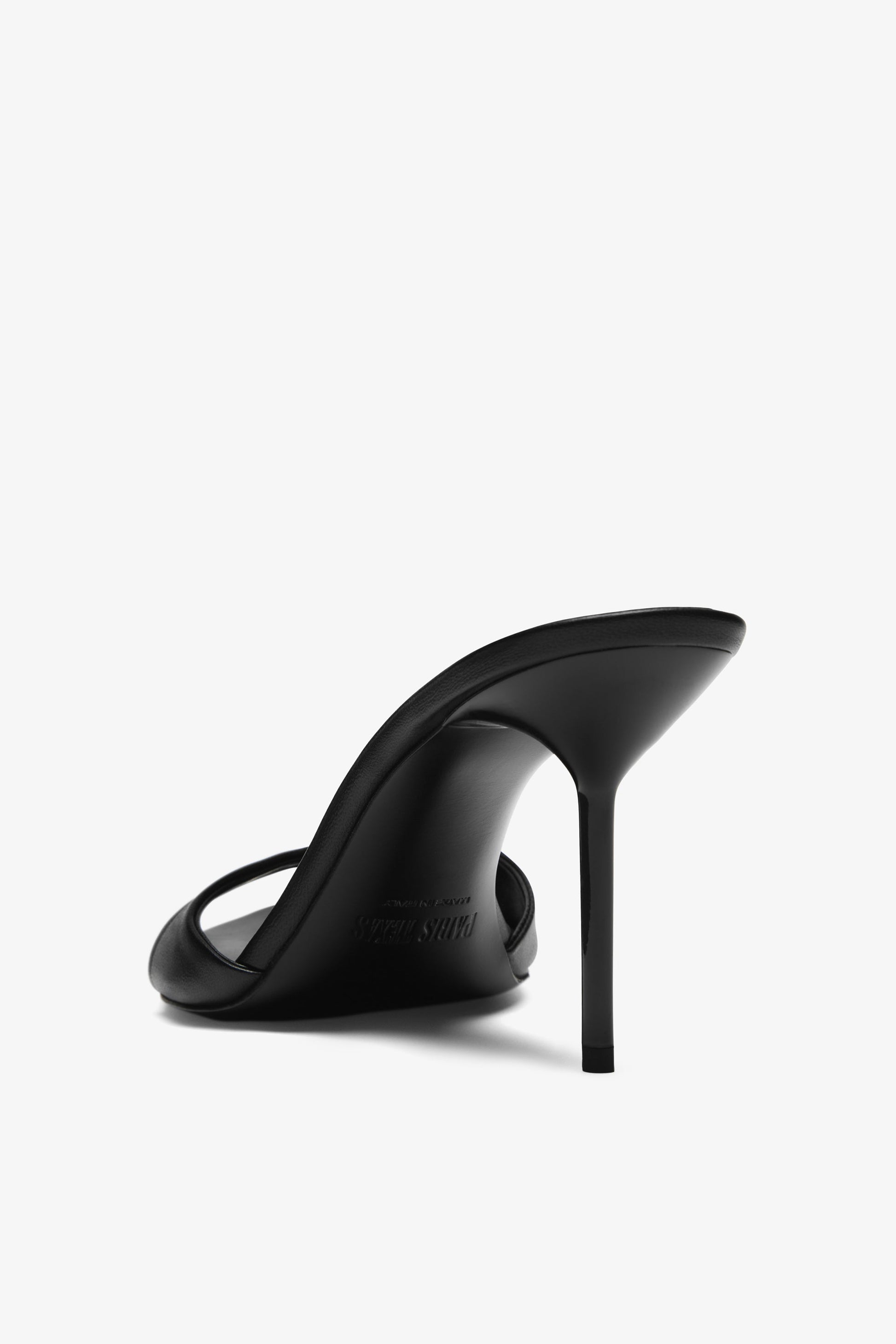 Mule en cuir nappa noir