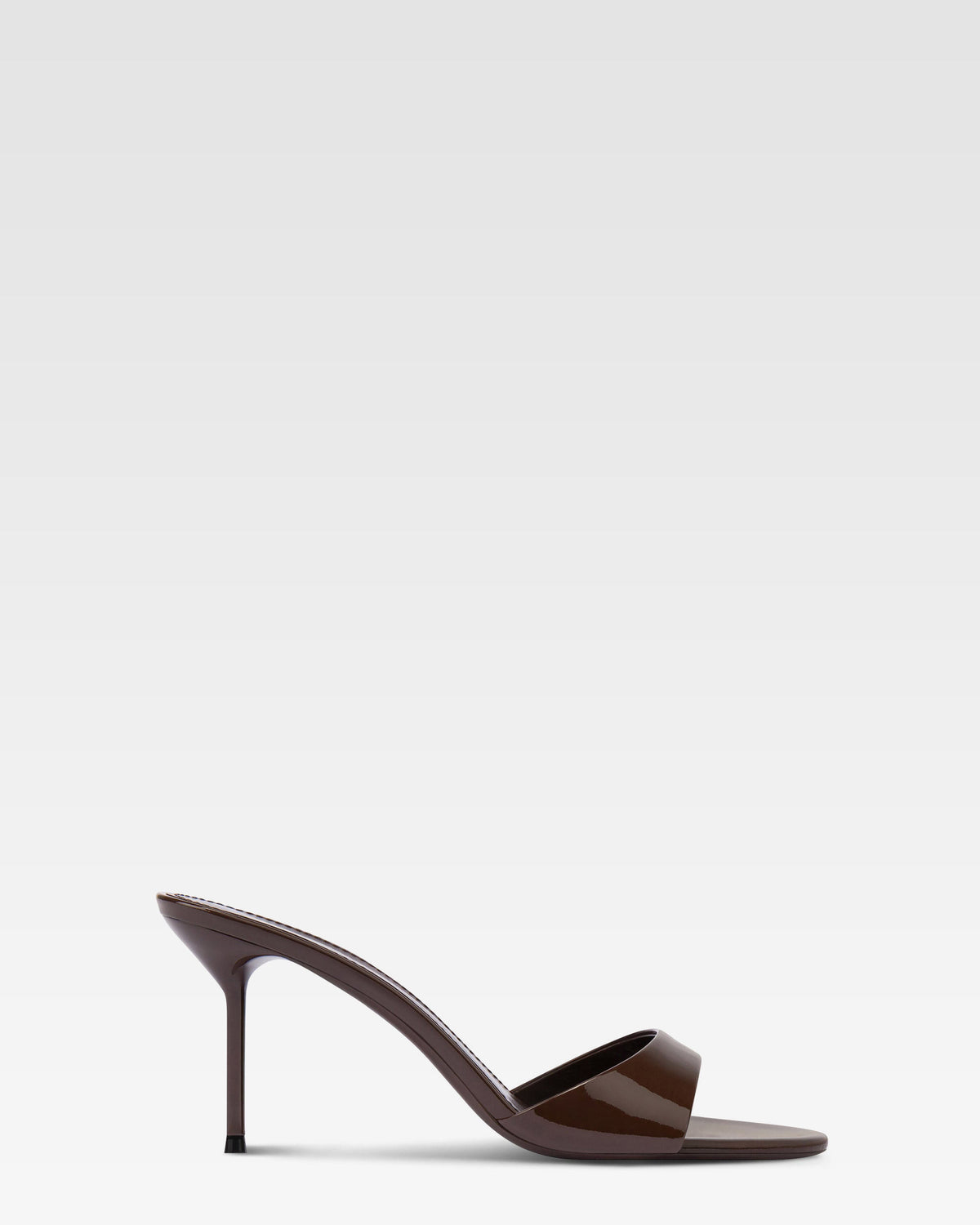 Patent leather mule