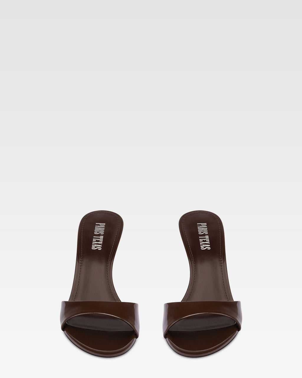Patent leather mule