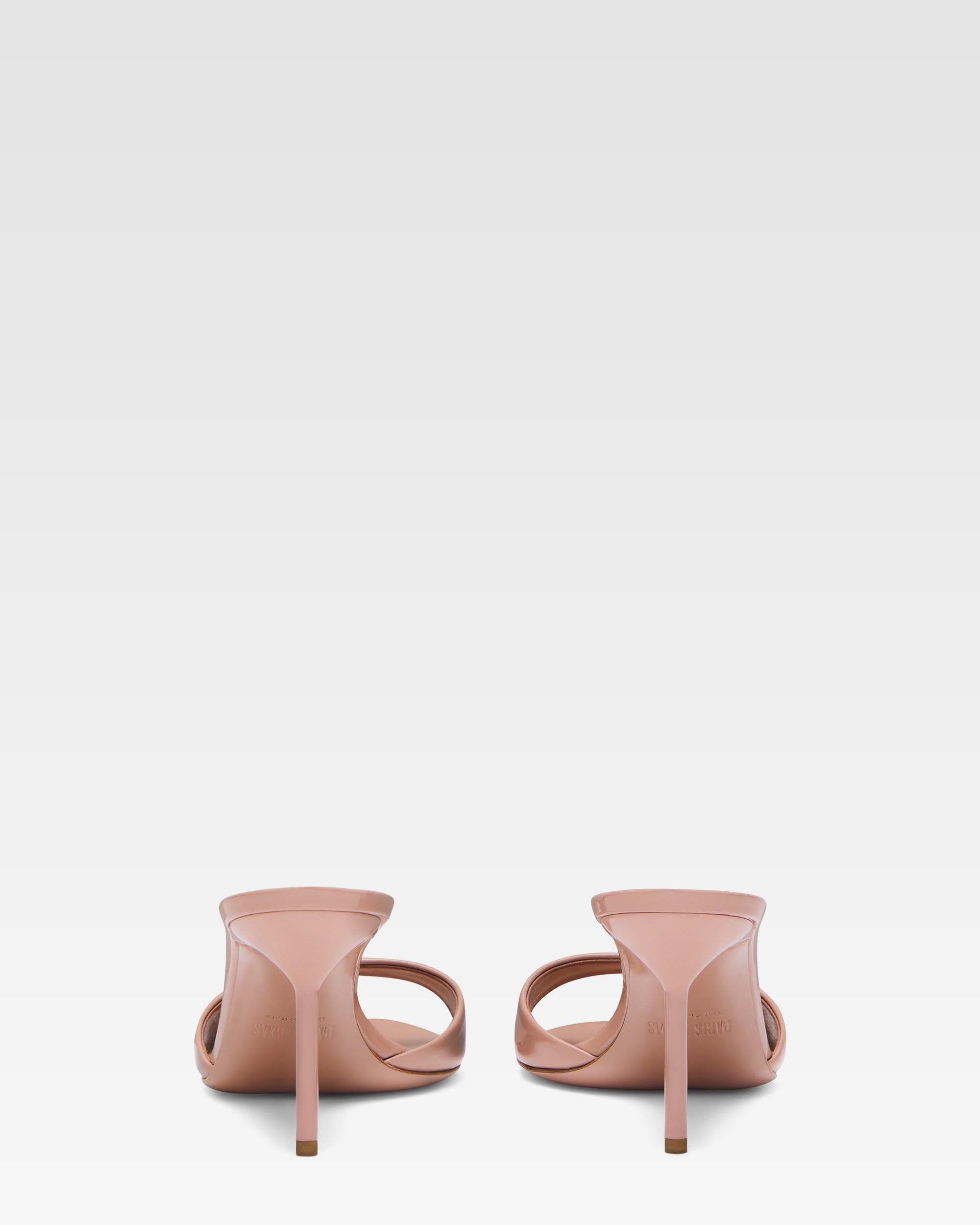 Mule in vernice rosa fard scuro