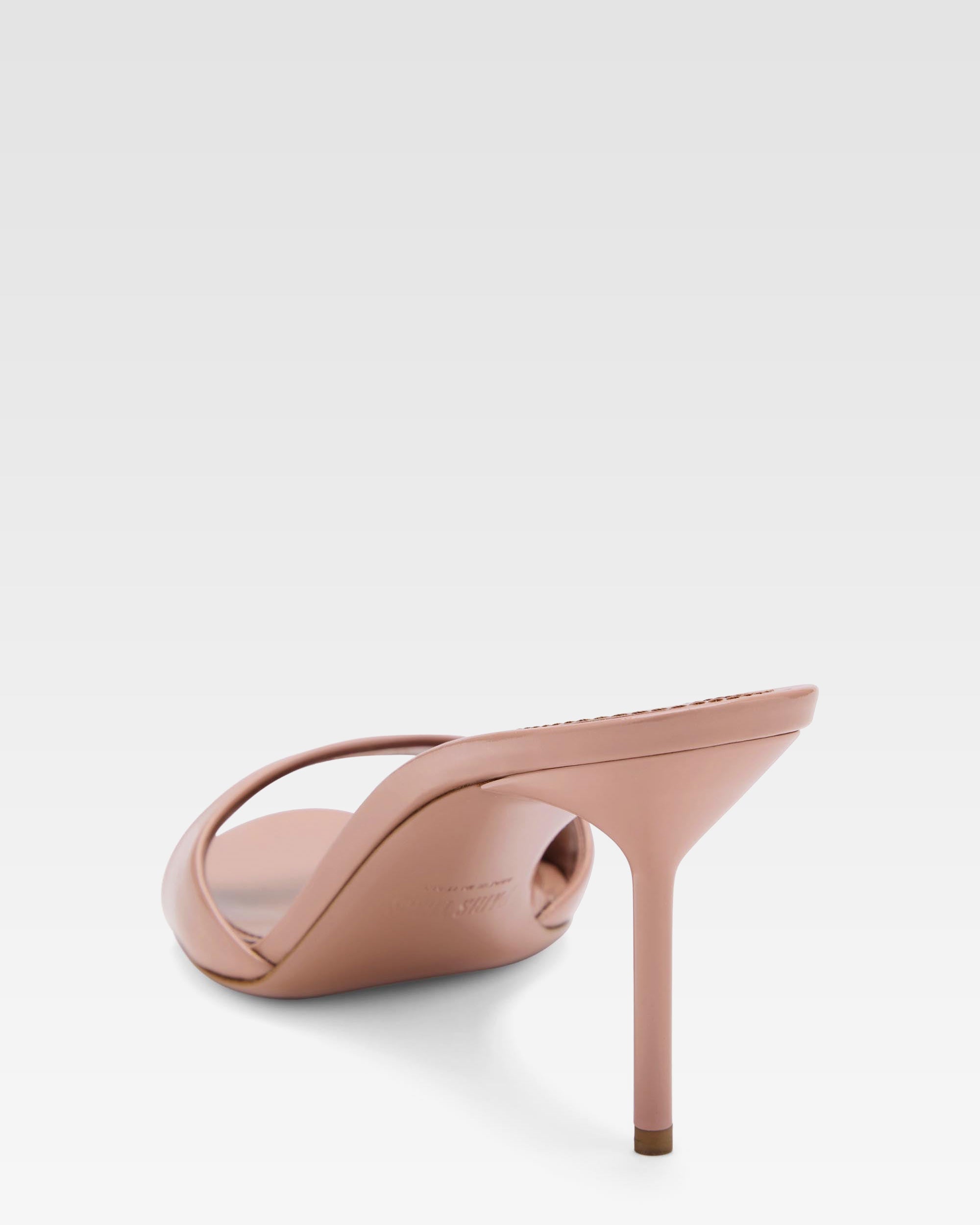 Mule in vernice rosa fard scuro