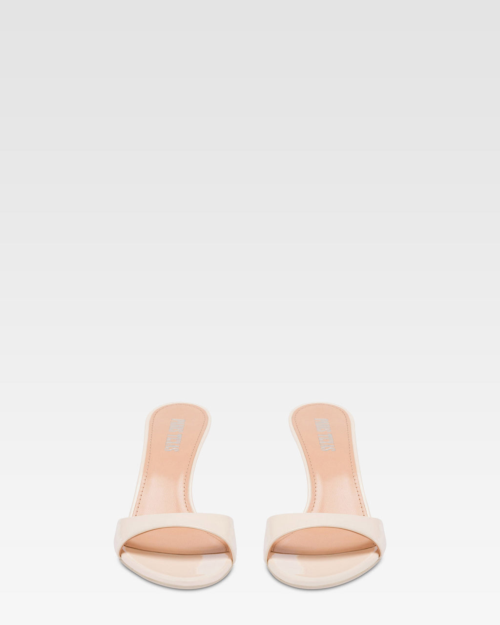 Mules in vernice avorio