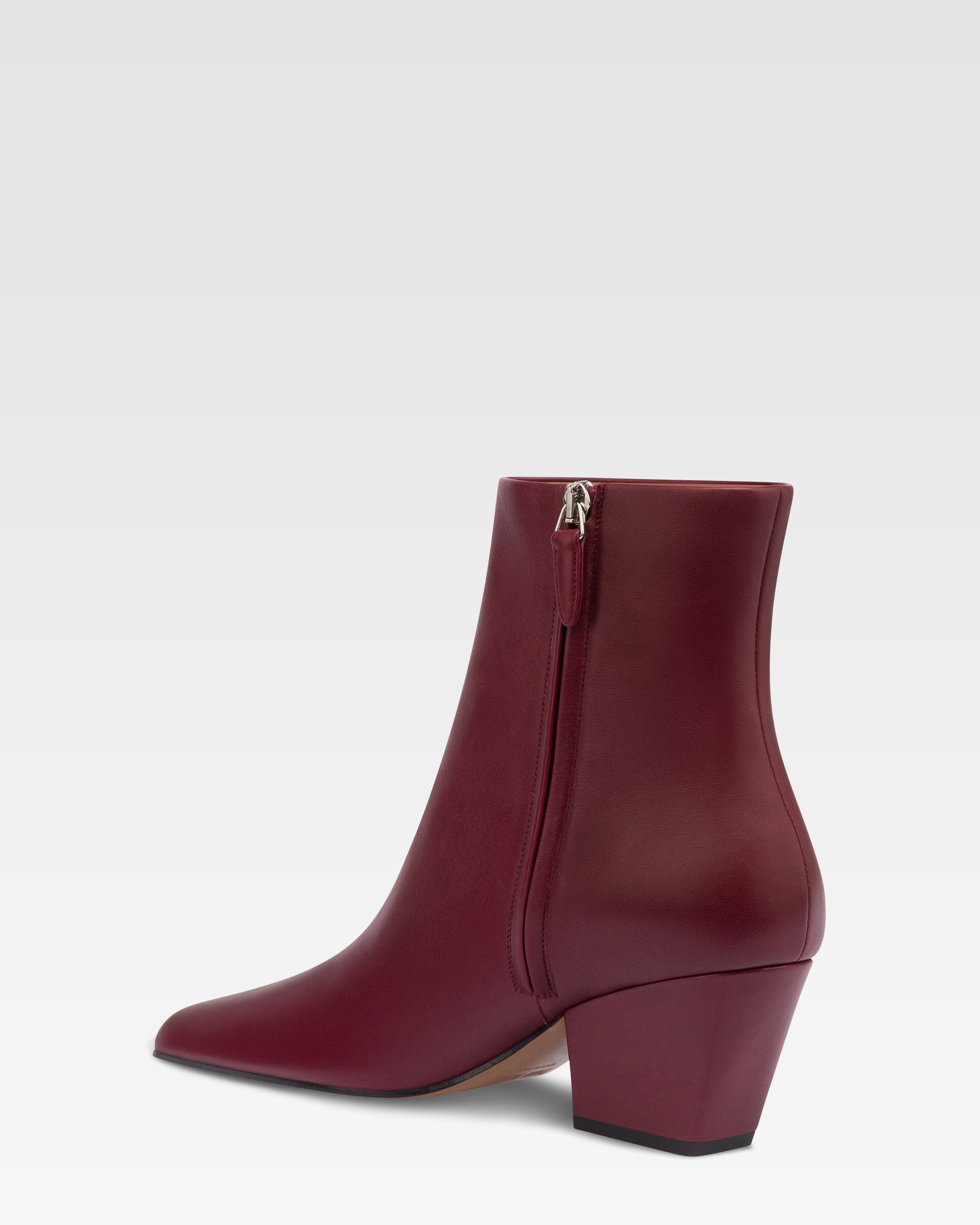 Stivaletti in pelle rouge noir