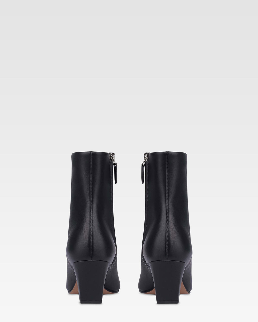 Ankle boots in black calf leather