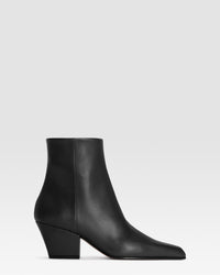 STIVALETTO IN PELLE — BLACK