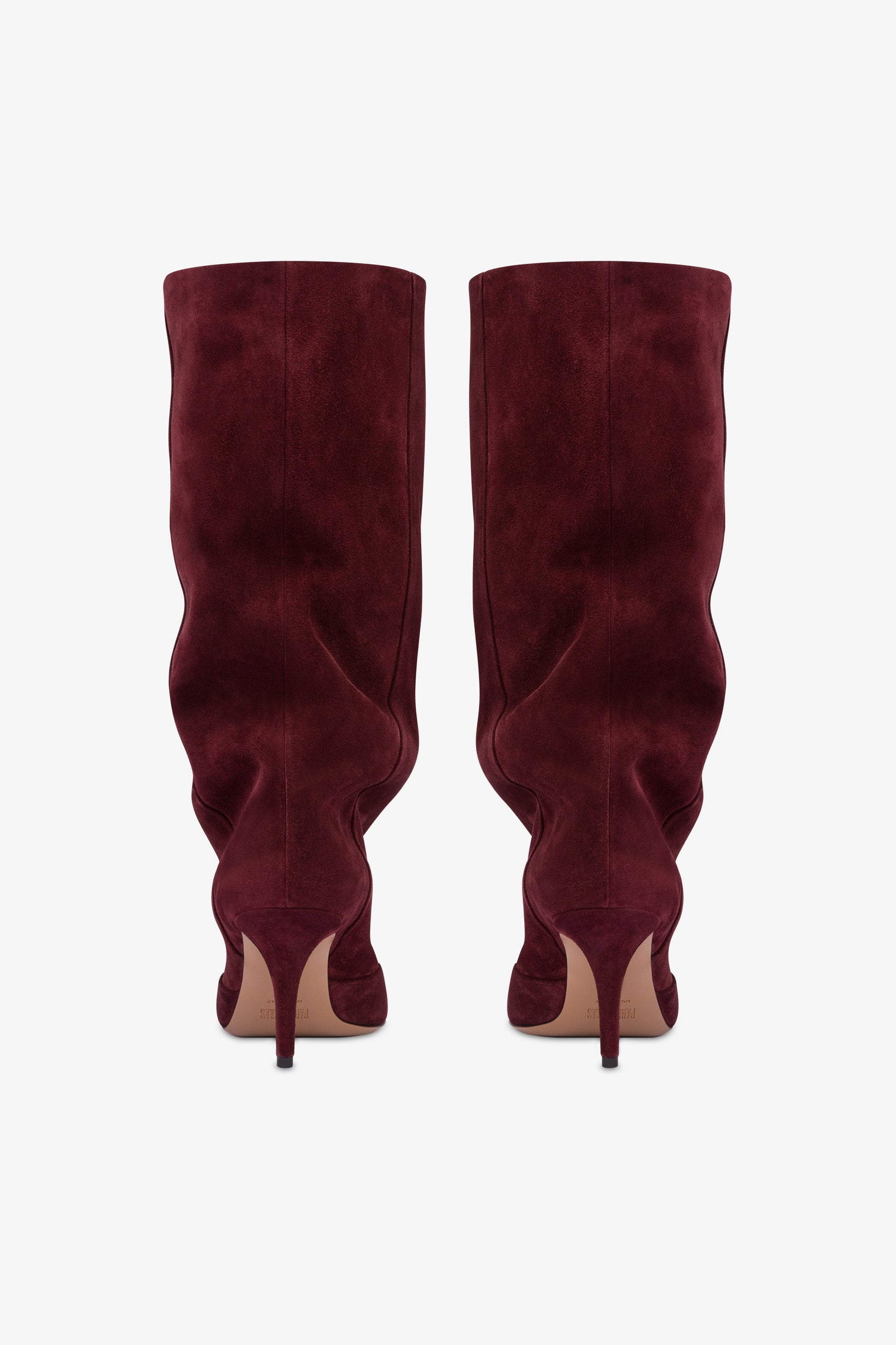 Mid-calf boots in soft Kenya suede leather