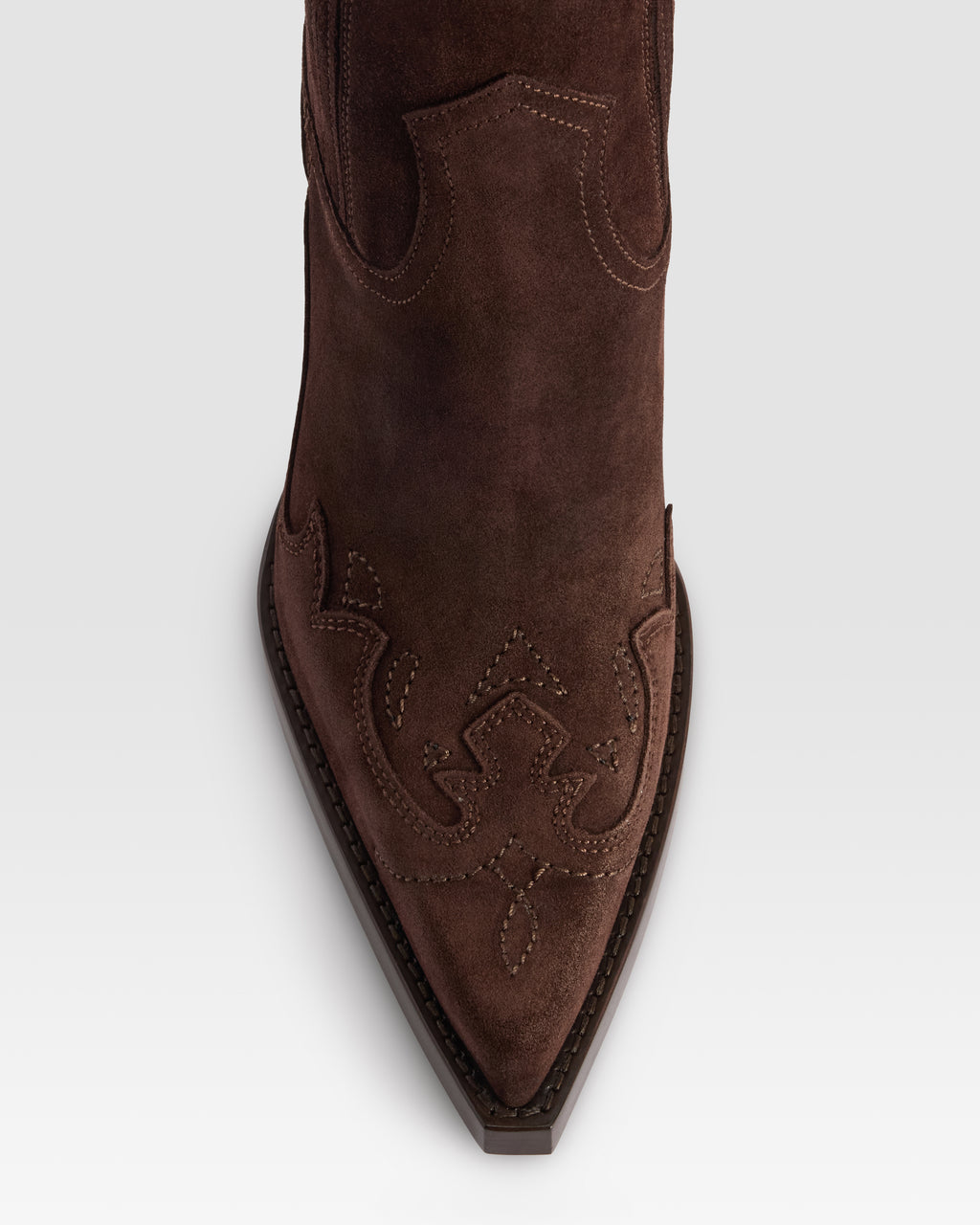 SUEDE WESTERN ANKLE BOOT