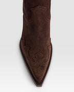 SUEDE WESTERN ANKLE BOOT