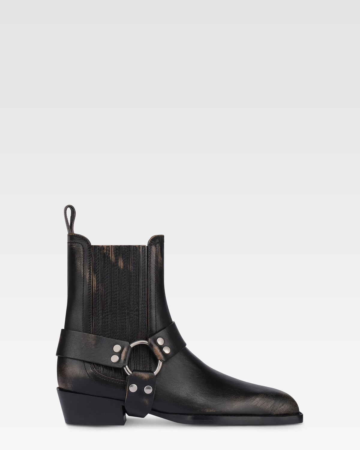Botin de piel cepillada