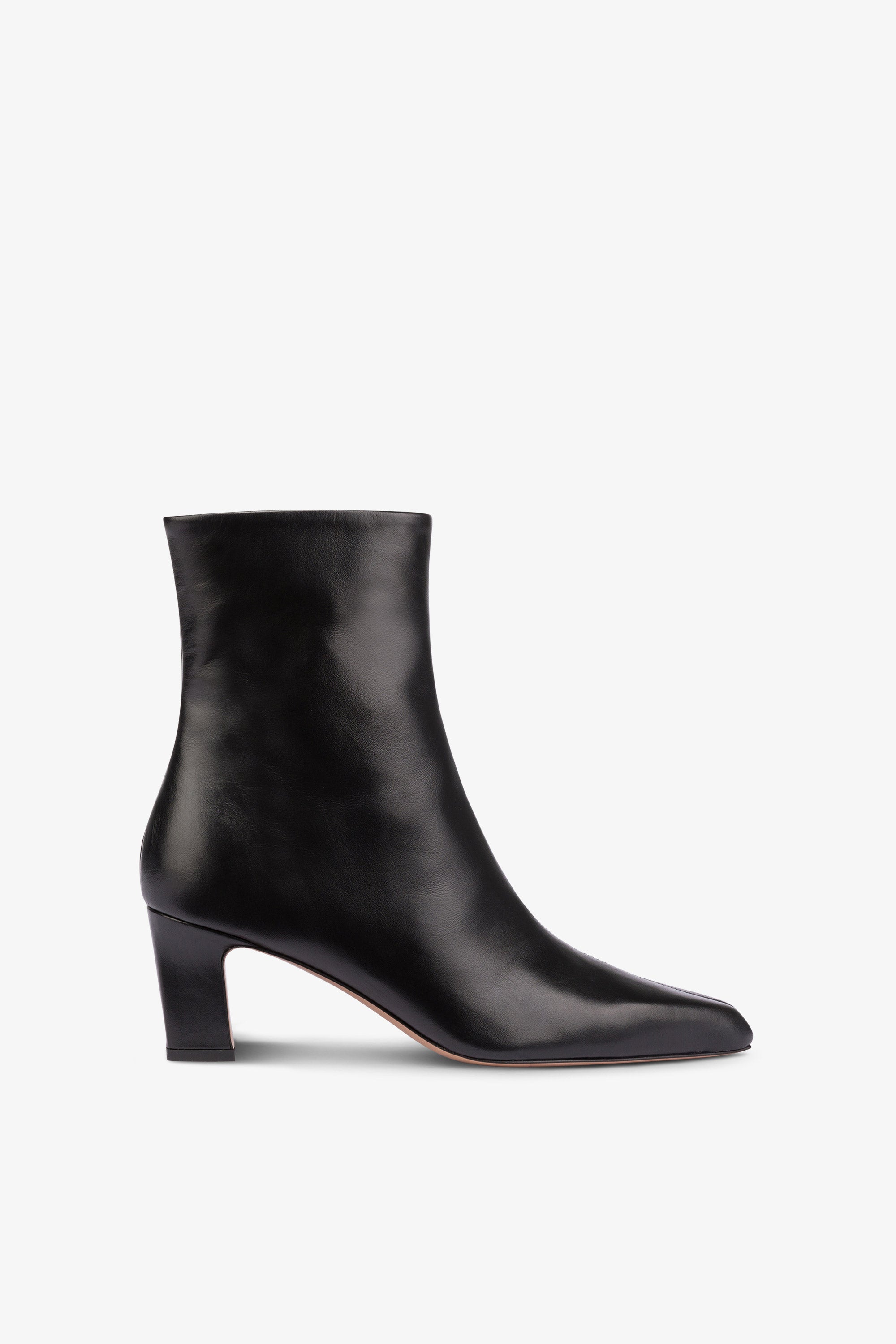 Leather pointed ankle boots hotsell