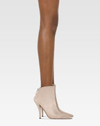 Stiefeletten aus grauem Veloursleder