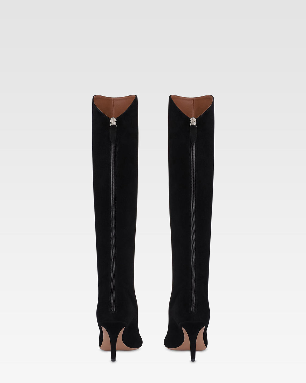 Bottes en cuir suede noir