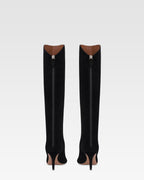 Bottes en cuir suede noir