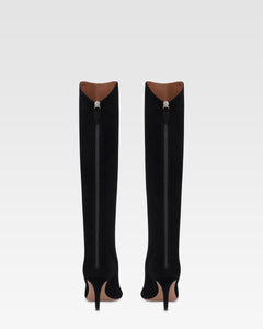 Bottes en cuir suede noir