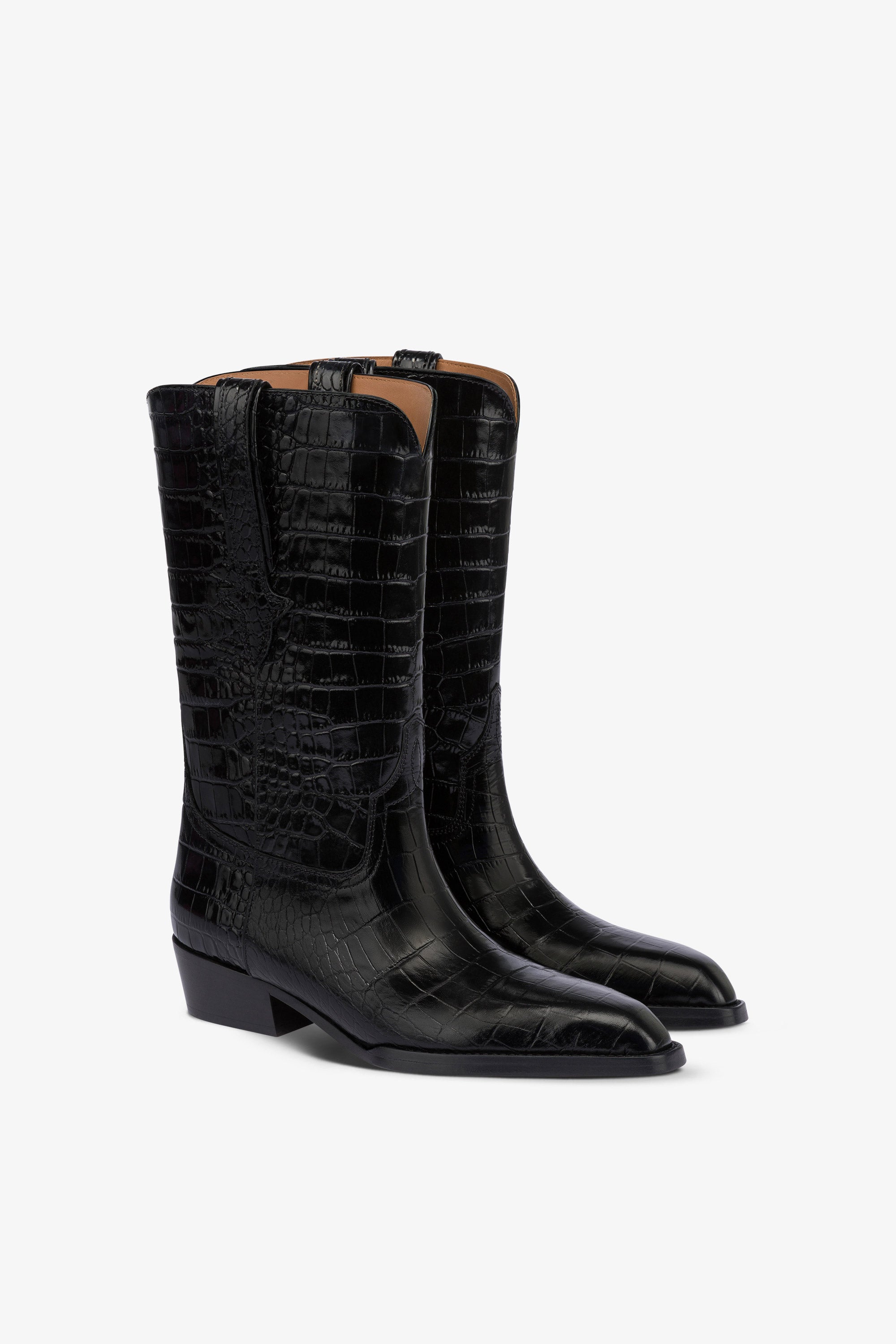 Embossed boots sale