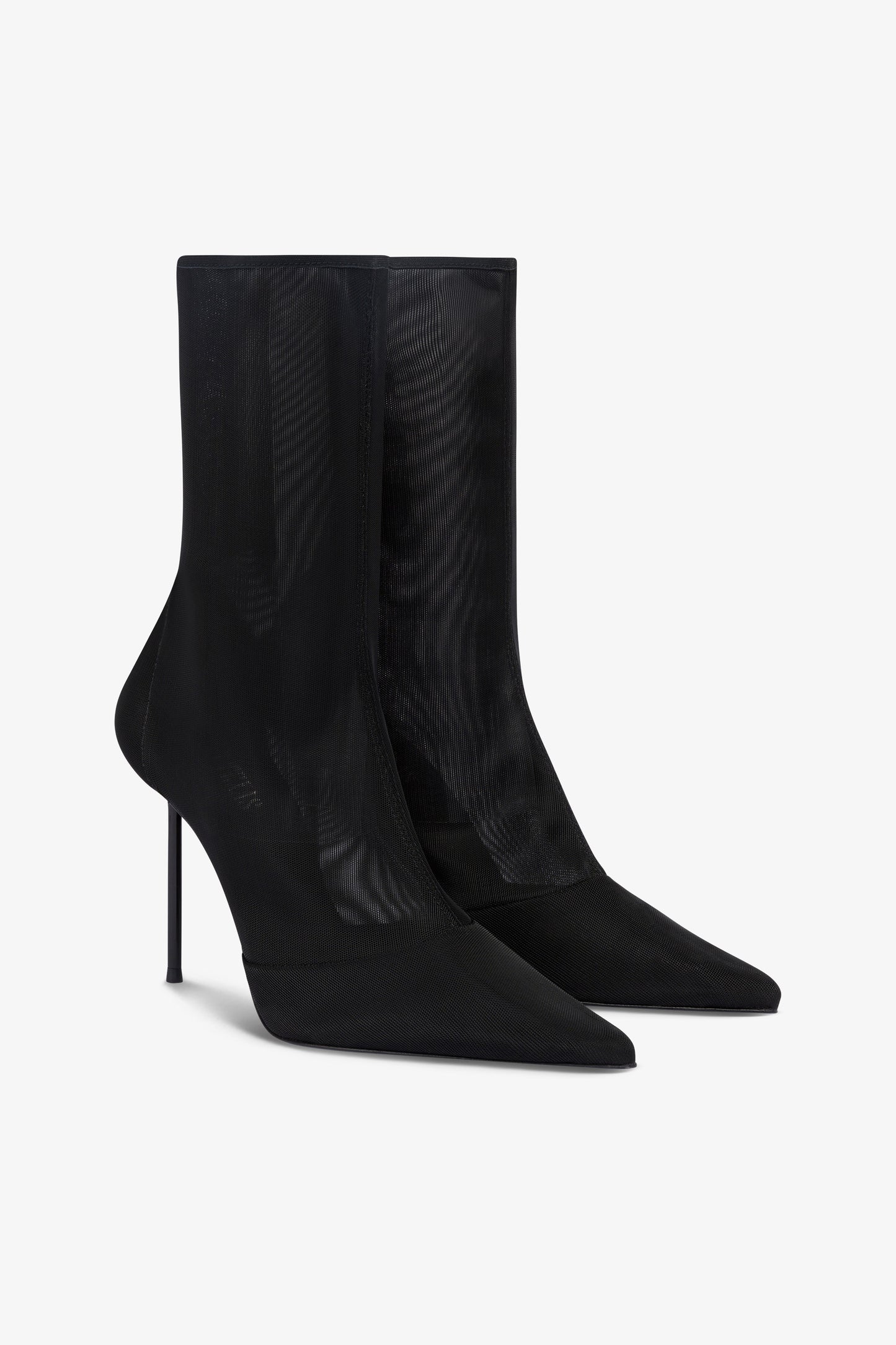 Bottines en maille noire extensible