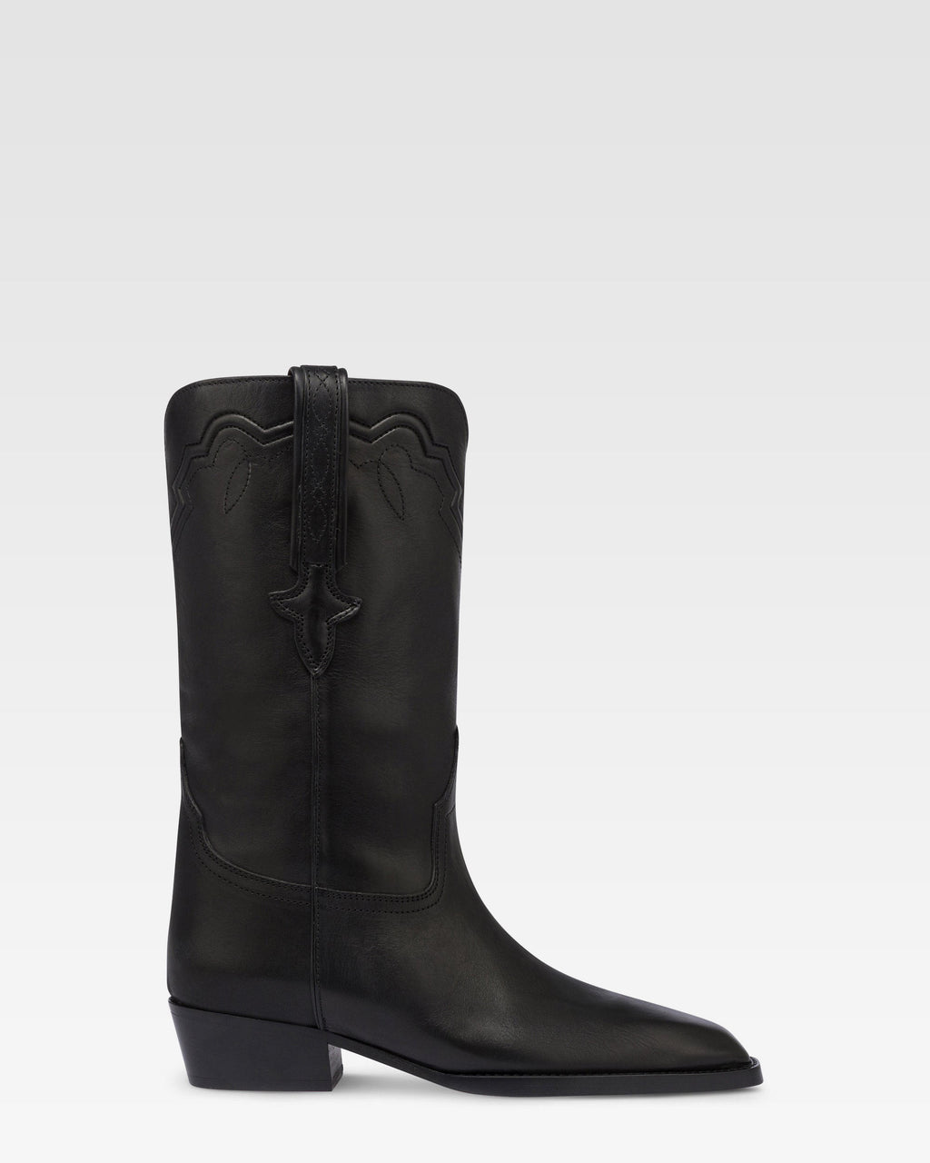 Botas de piel negra