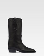 Botas de piel negra