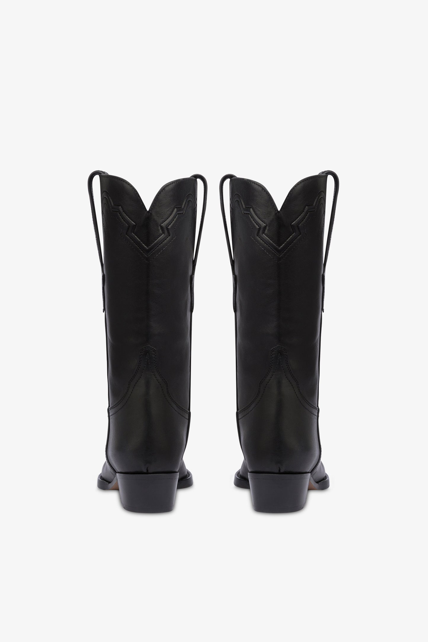 Bottes en cuir noir