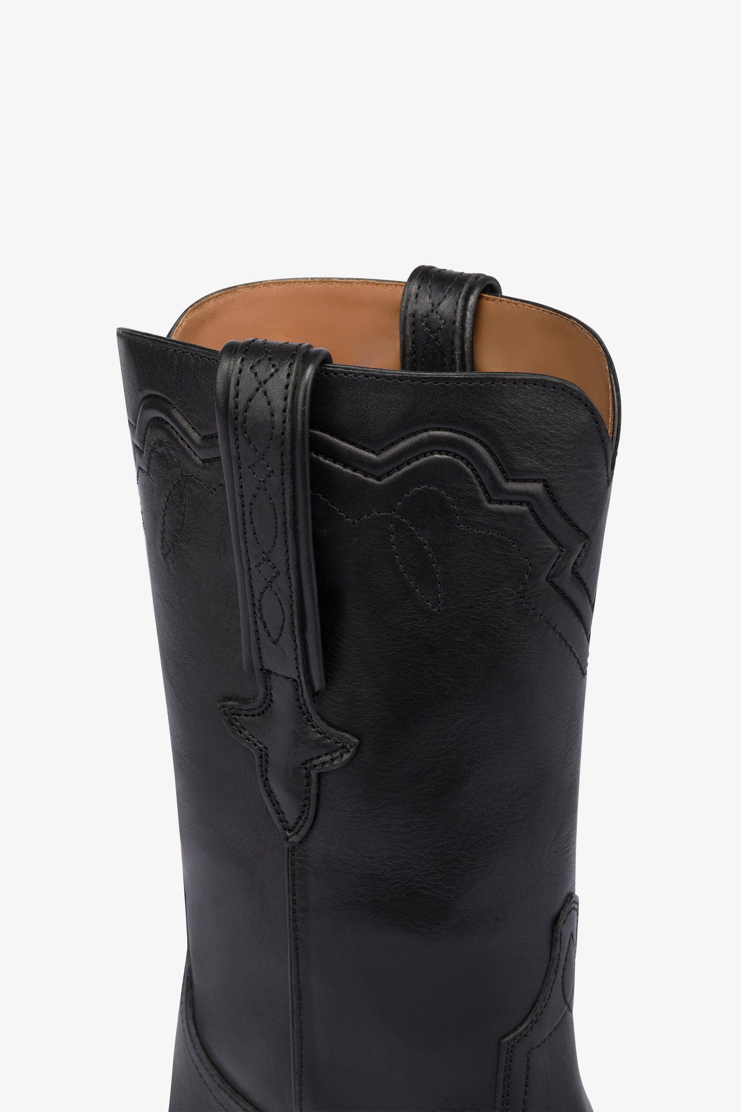 Bottes en cuir noir