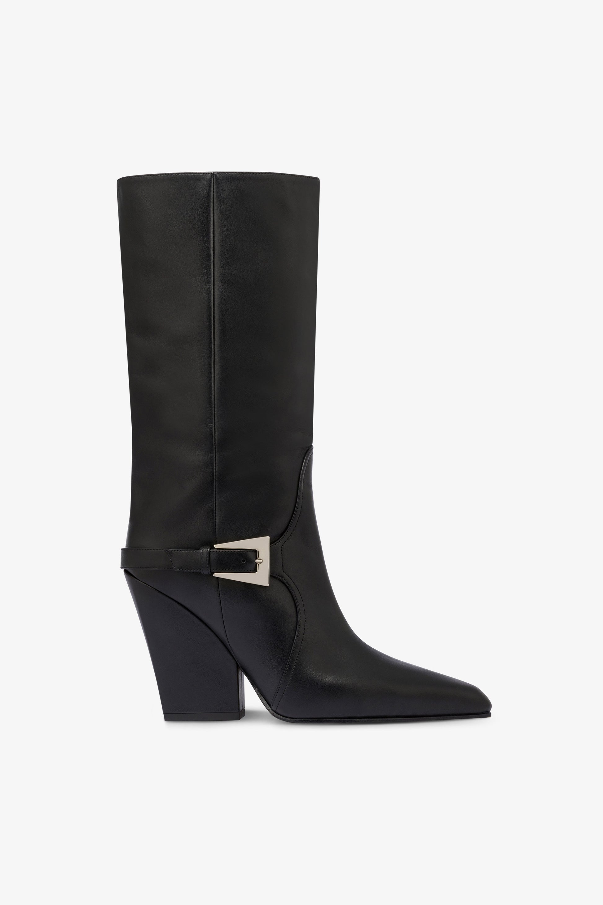 Bottes en cuir noir