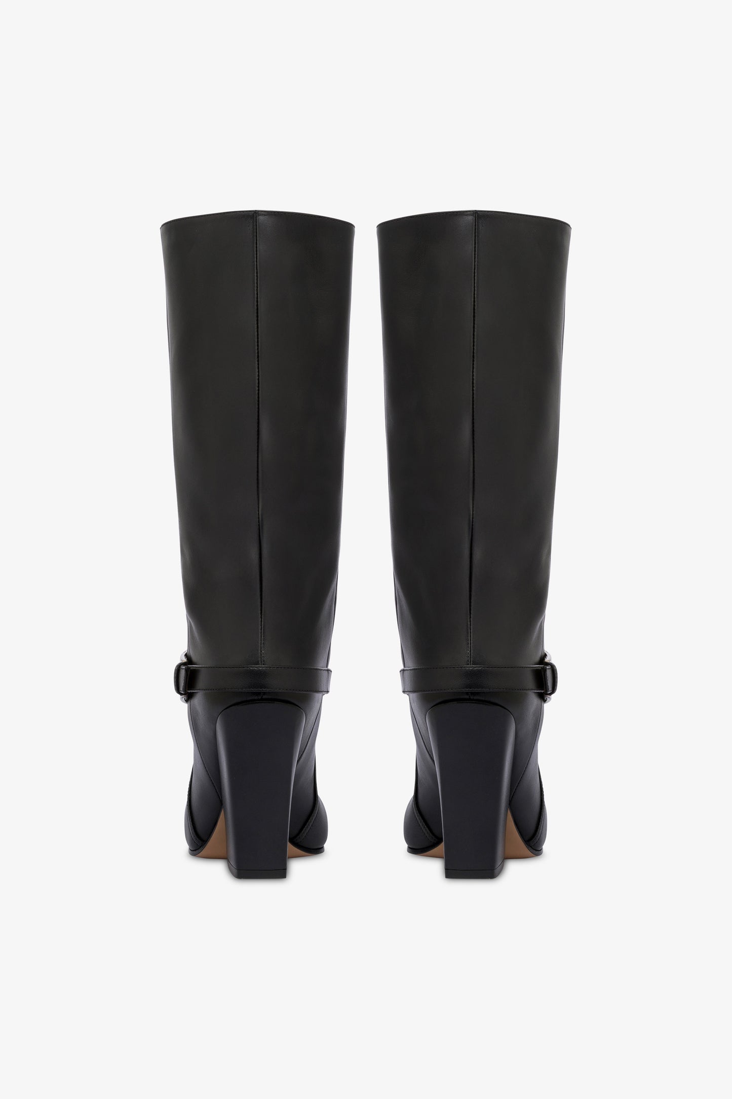 Bottes en cuir noir