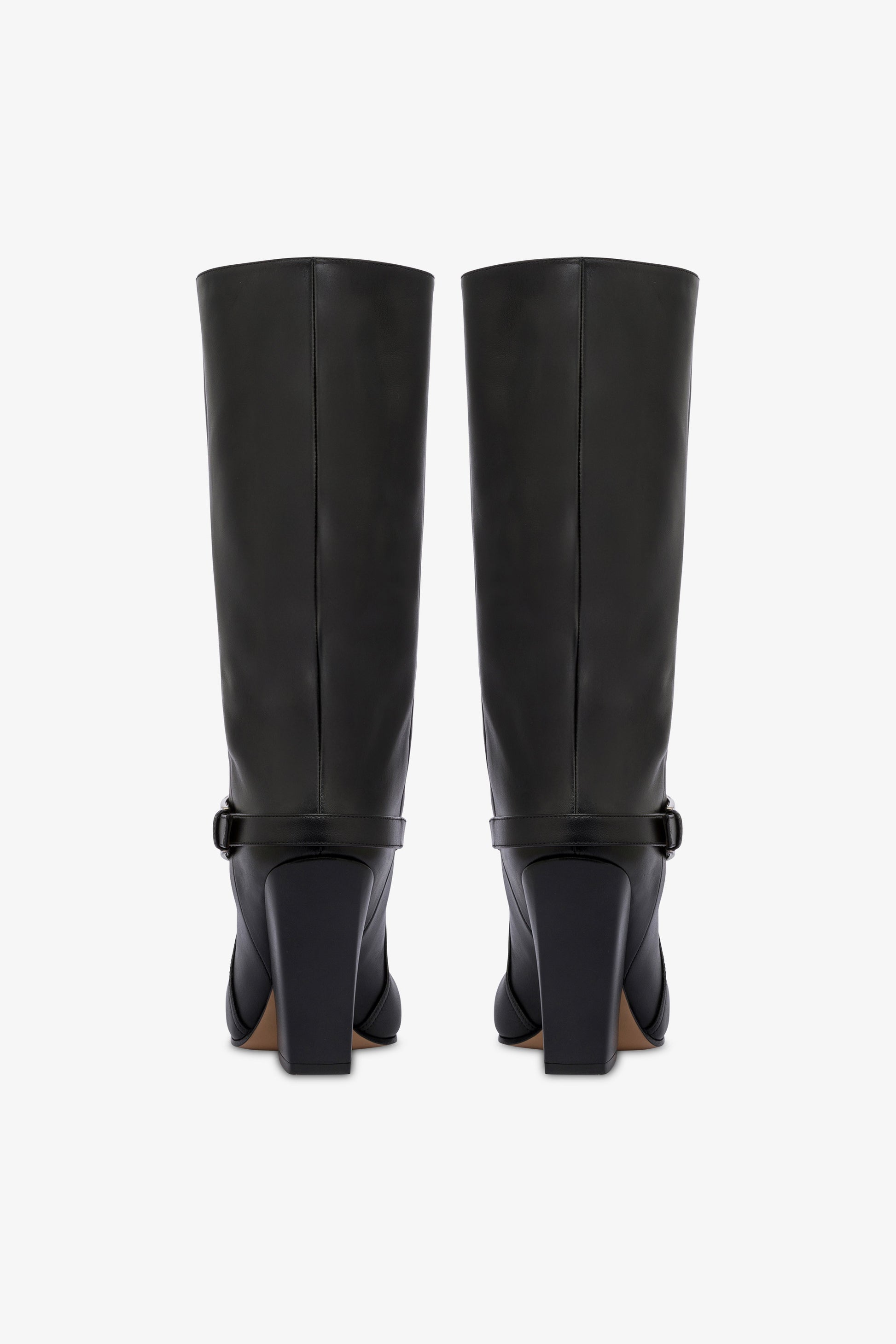 Bottes en cuir noir