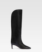 Stivali in pelle nera