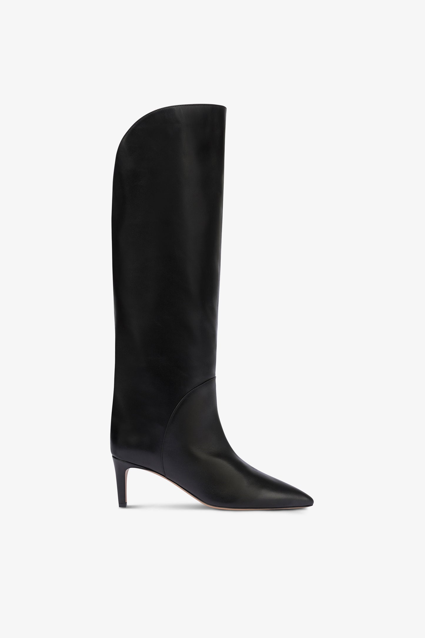 Bottes en cuir noir