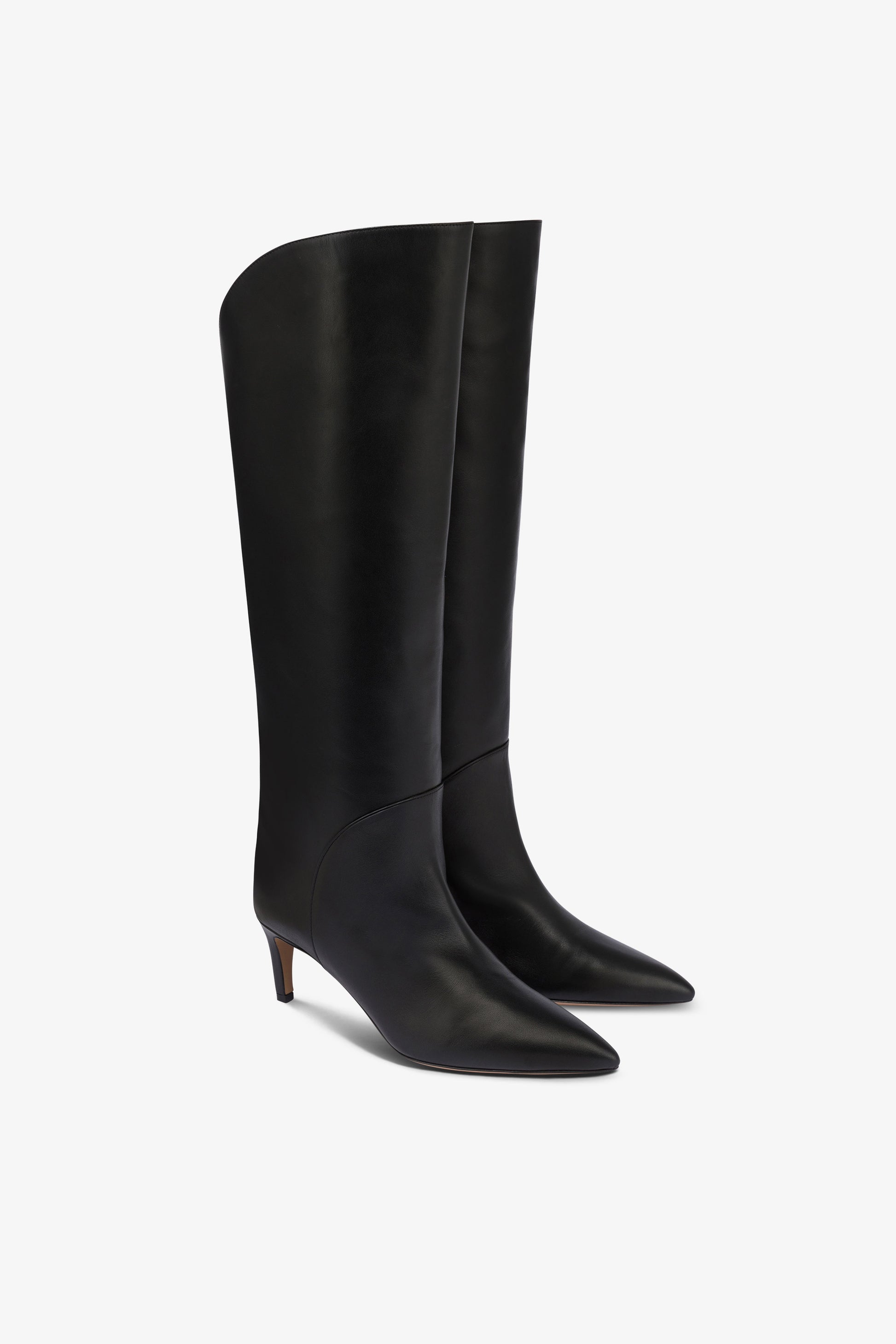 Bottes en cuir noir