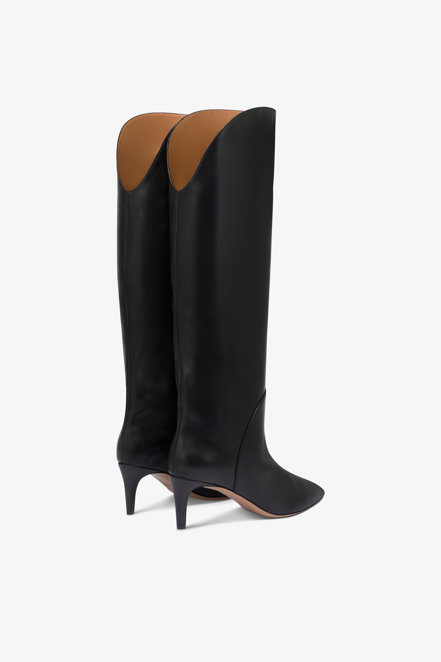 Bottes en cuir noir