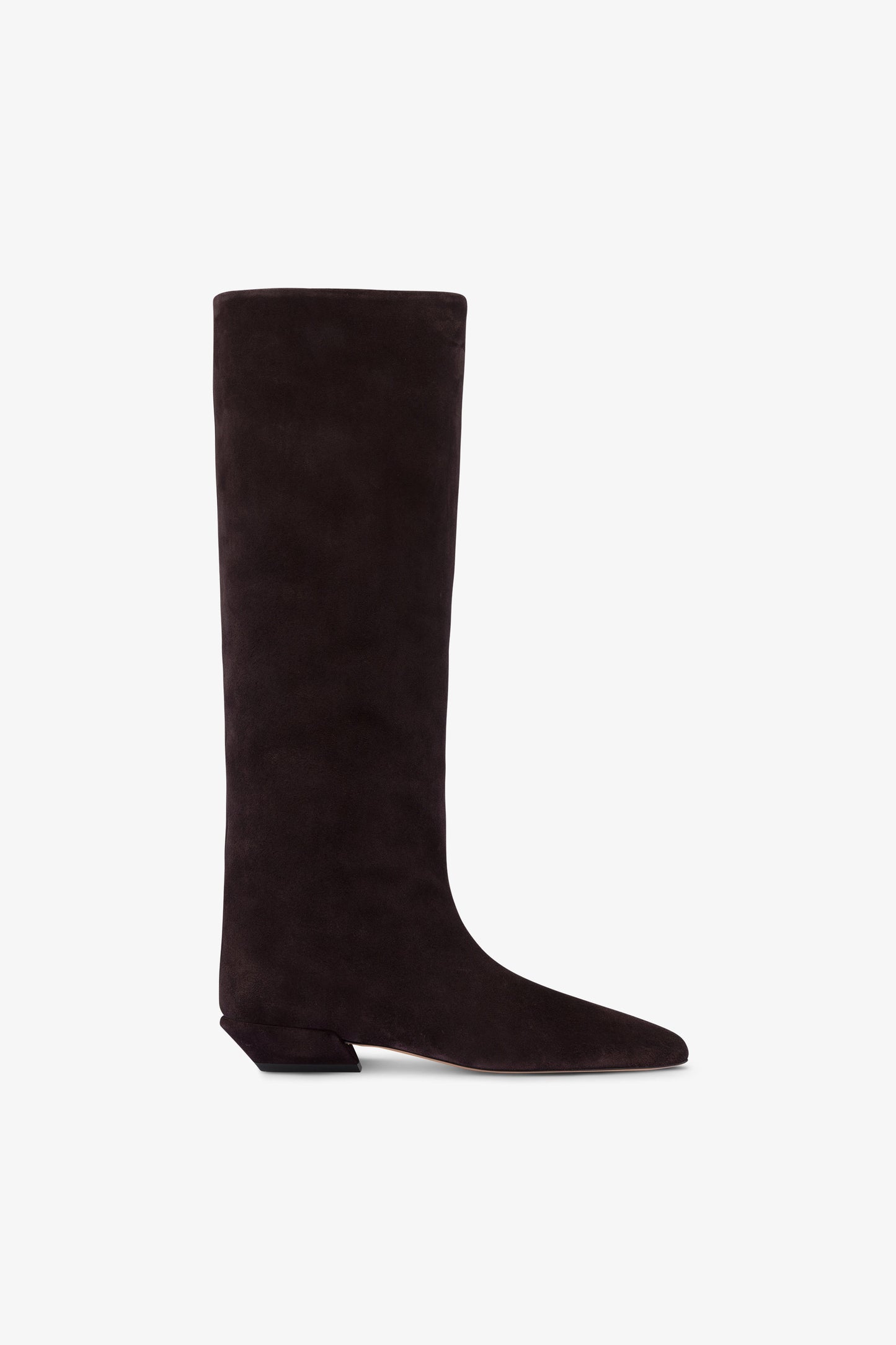 Bottes en cuir suede noir