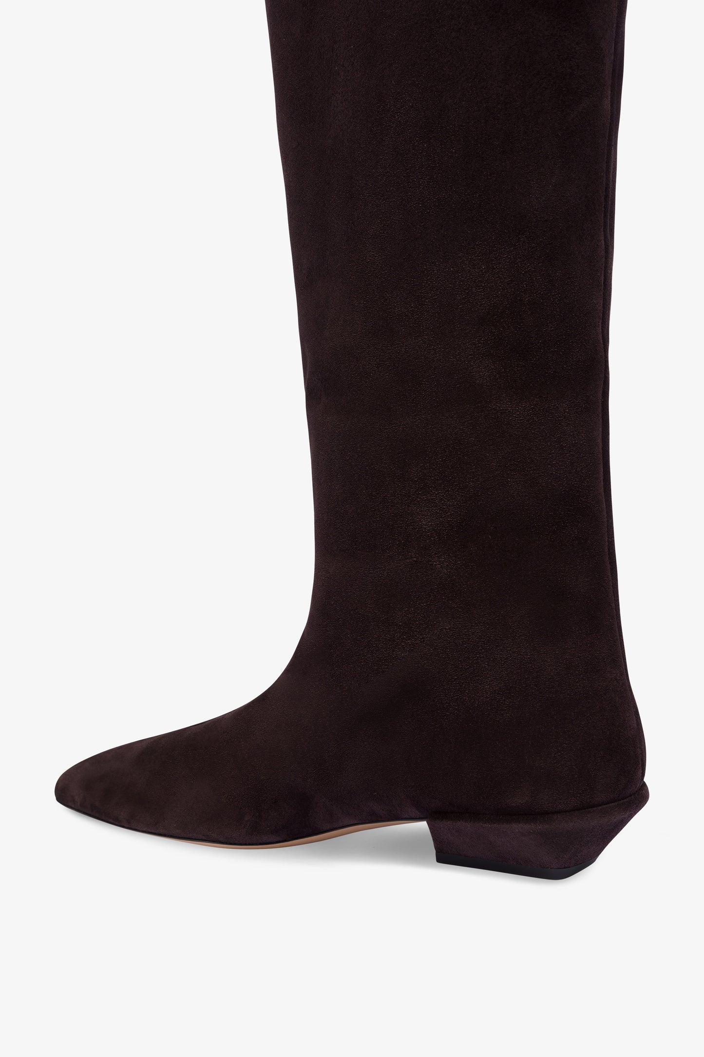 Bottes en cuir suede noir