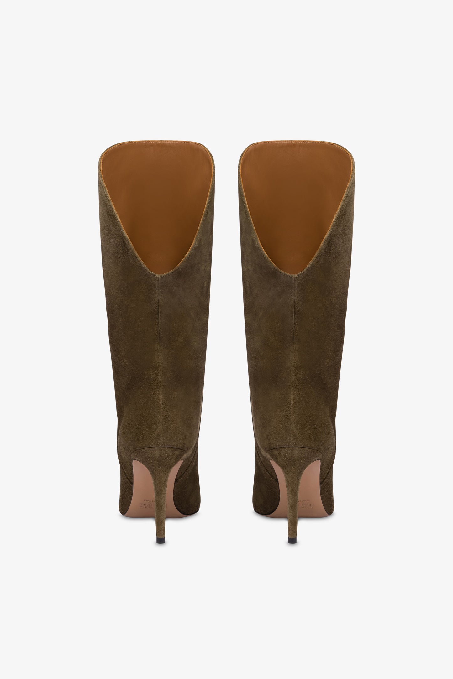 Bottes en cuir suede facon mousse d'hiver