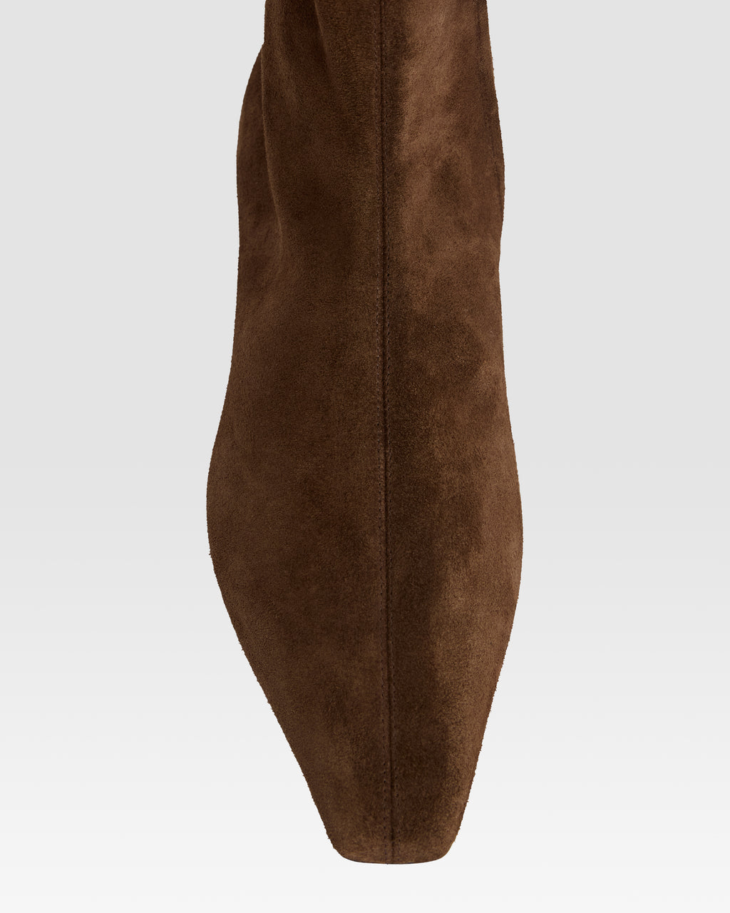 Ankle boots in ebony calf suede leather