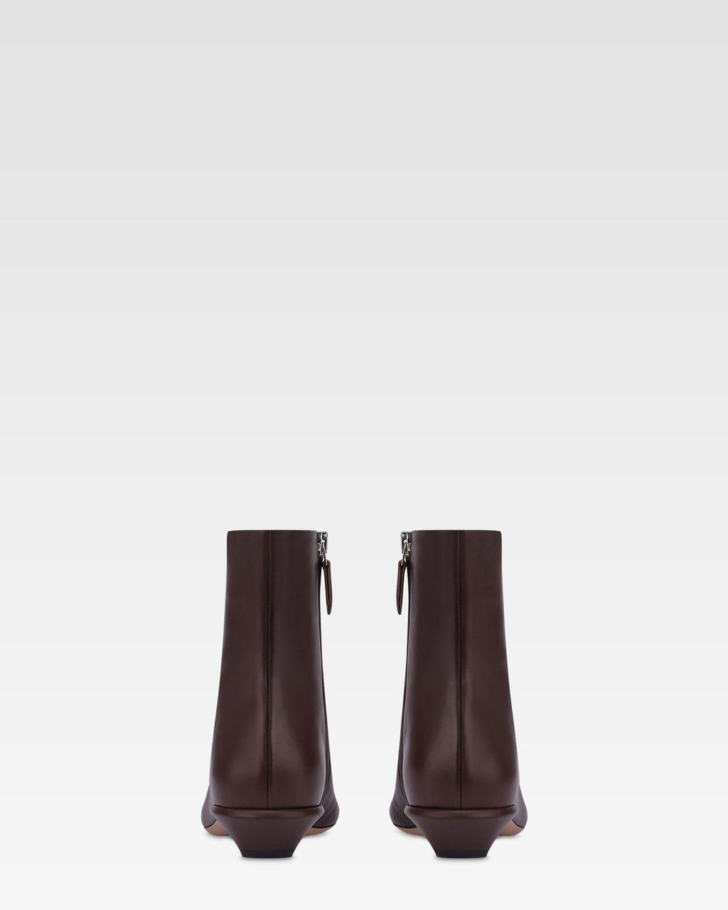 Ankle boots in mocha calf leather