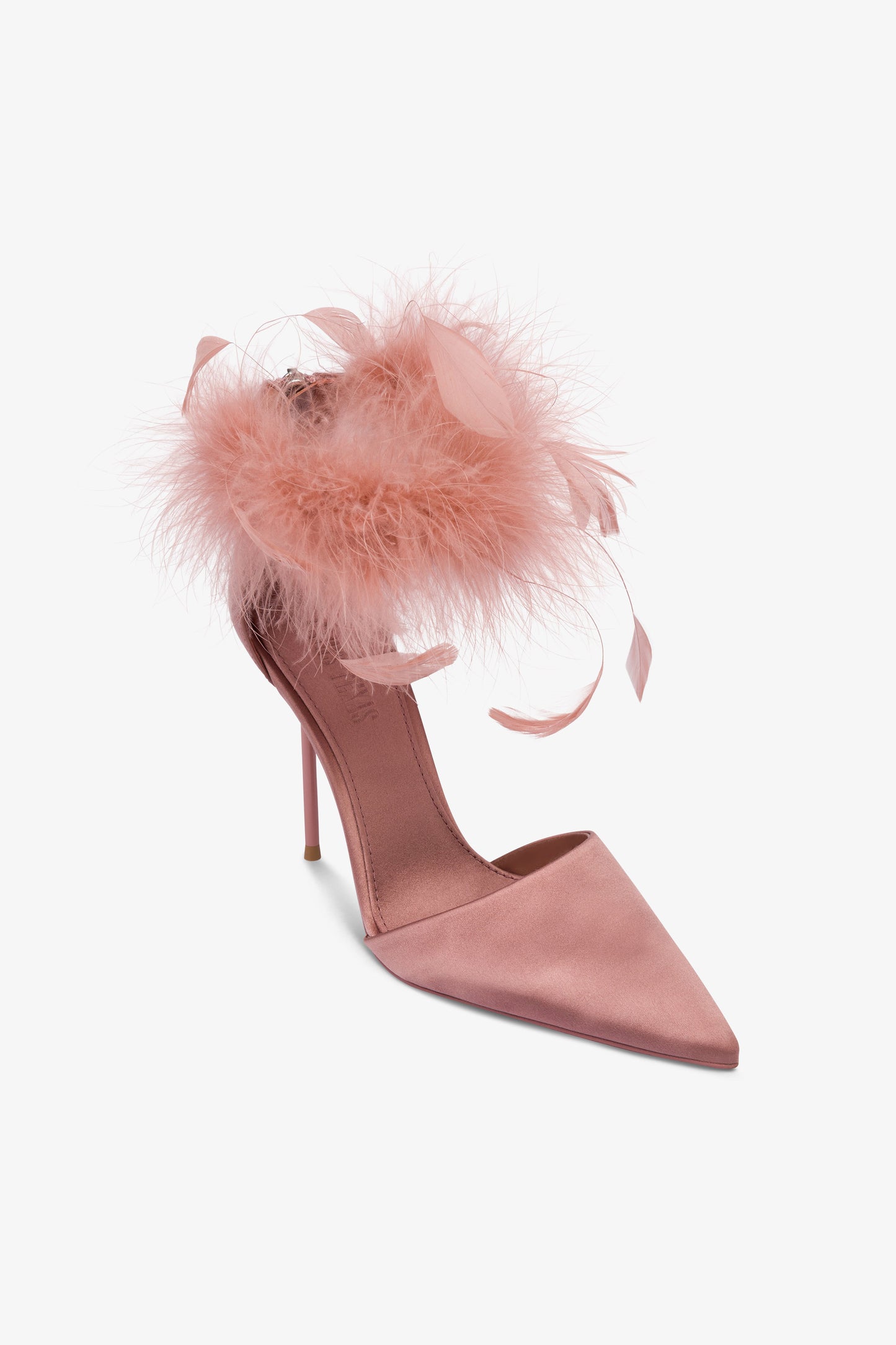 Pumps in dark phard satin