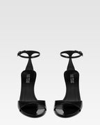 Sandali in vernice nera