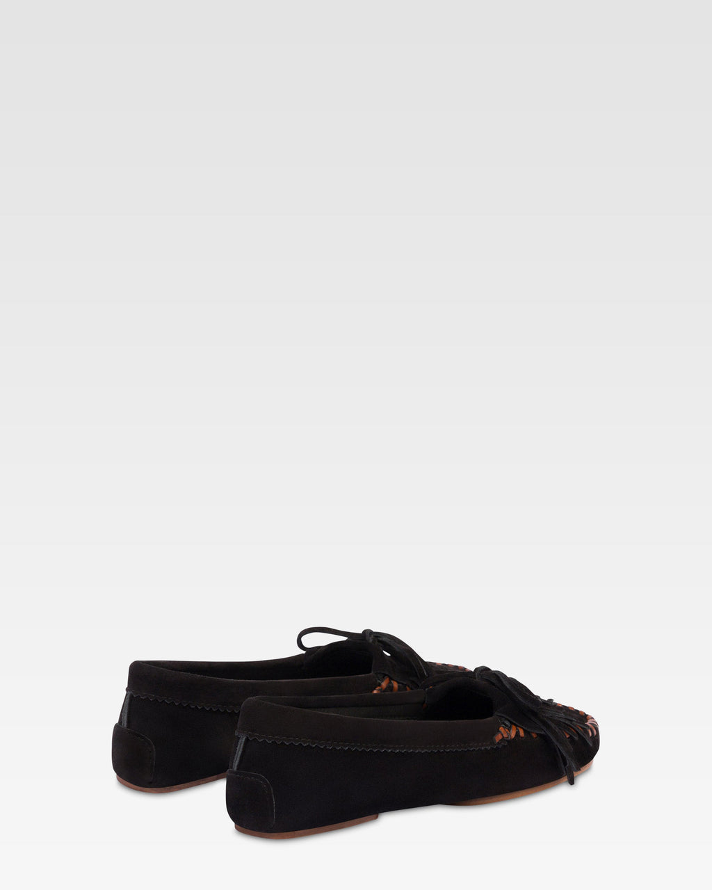 Loafer aus schwarzem Wildleder