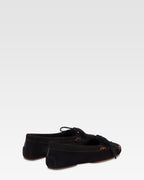 Loafer aus schwarzem Wildleder